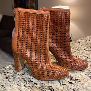 Schutz Woven Ankle Booties/Boots